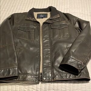 G.H. Bass & Co. Dark Brown Leather Field Jacket